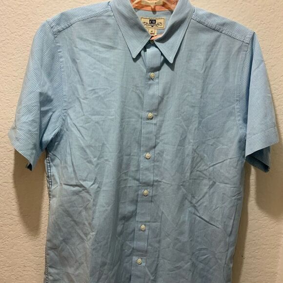 Club room casual shirt button down light blue men’s size Medium - Picture 2 of 7